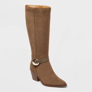 Universal Thread Grey/Taupe “Rio” Whip Stitch Boot-WC